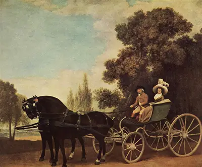 Lord and Lady in a Phaeton George Stubbs
